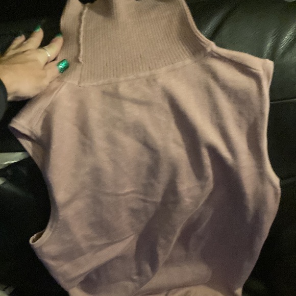 Cable n gauge pink small, short sleeve, women’s top turtleneck - Picture 2 of 3